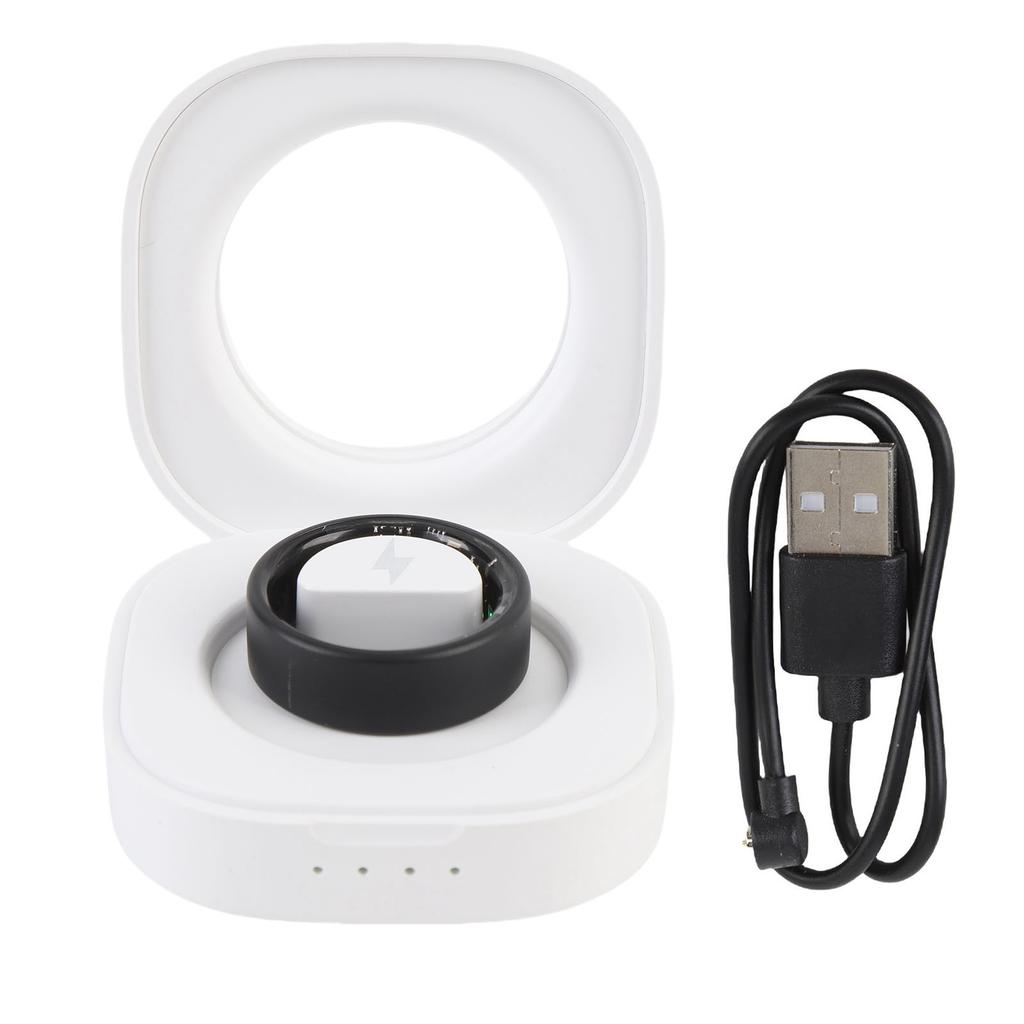 Smart Ring Health Tracker IP68 Water Proof Fitness Ring with Touch Function Video Browsing Photo Taking Page Turning ID
