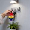 Crybaby Cheer Up Baby Series Rainbow Plush Keychain Soft Short Fur Animal Charm For Kids