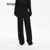 MO&Co. Merino Wool Blend High-Waist Straight Trousers