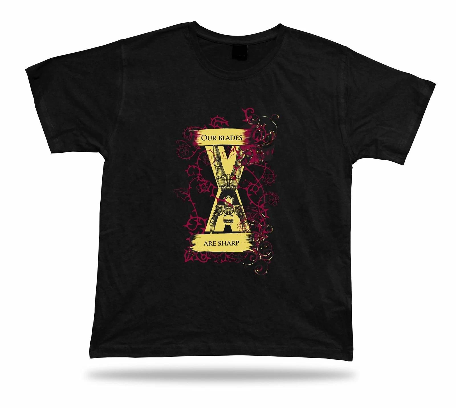 Our blades are sharp upside down Warrior vector stylish modern t shirt design S