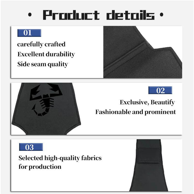 For Abarth Car Logo Seat Headrest Cover Suede Perforated Pillowcase Pad 500 FR FIAT Linea Panda DobloAlbea Astra Bravo