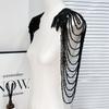 Solid Color Beads Fringed Shoulder Clothing Accessories Retro Gorgeous European And American Dresses Wedding Clothing Accessories Shoulder Chain