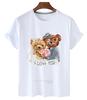 New Arrival Teddy Bear Harajuku Tshirt for Unisex Summer Short SleeveTshirt Unisex Summer Clothes Comfortable Daily Unisex T Shirt