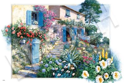EPOCH 2016 Very Small Piece Jigsaw Puzzle Elegant Collection Climbing the Flower X 75 Comes with and Score Ticket Illustration/Art Stairs... (50 Cm)