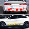 10PCS Hollow/solid Honeycomb Car Stickers DIY Sport Auto Side Door Decoration Vehicle Whole Body Vinyl Decals Open Style Styling