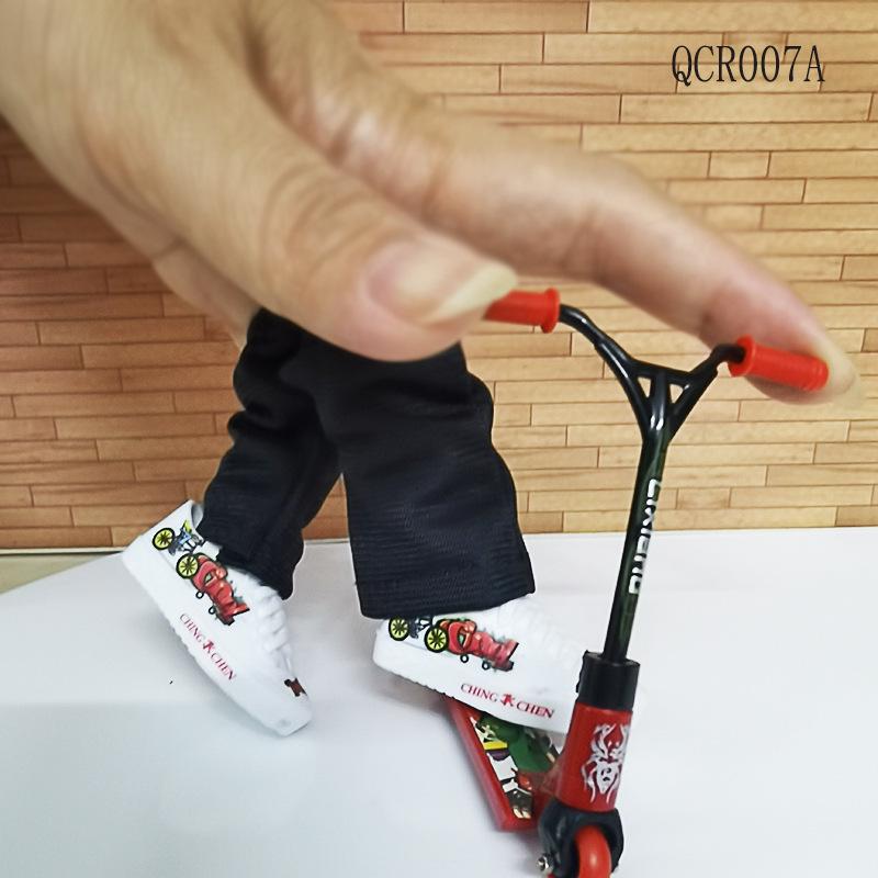 Mini Finger Skateboard Toy Set: Shoes, Knee Pads, Clothing & Blue Harem Pants