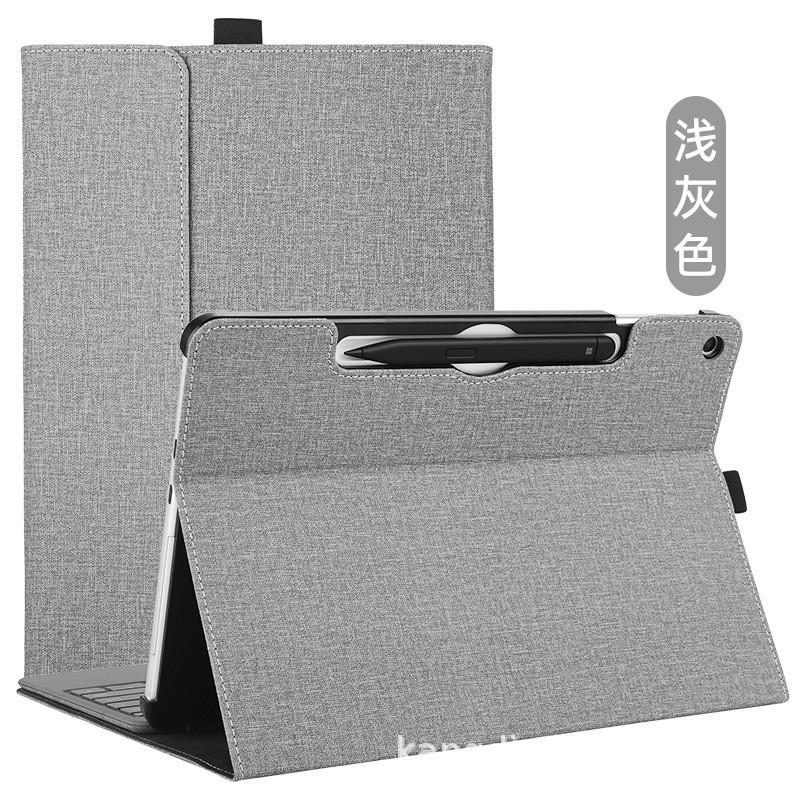 PC-Hartschalenkoffer mit Innenhülle Surface Pro 12 2110 Stoßfest Kratzfest Handgefertigte Lederoptik Abdeckung