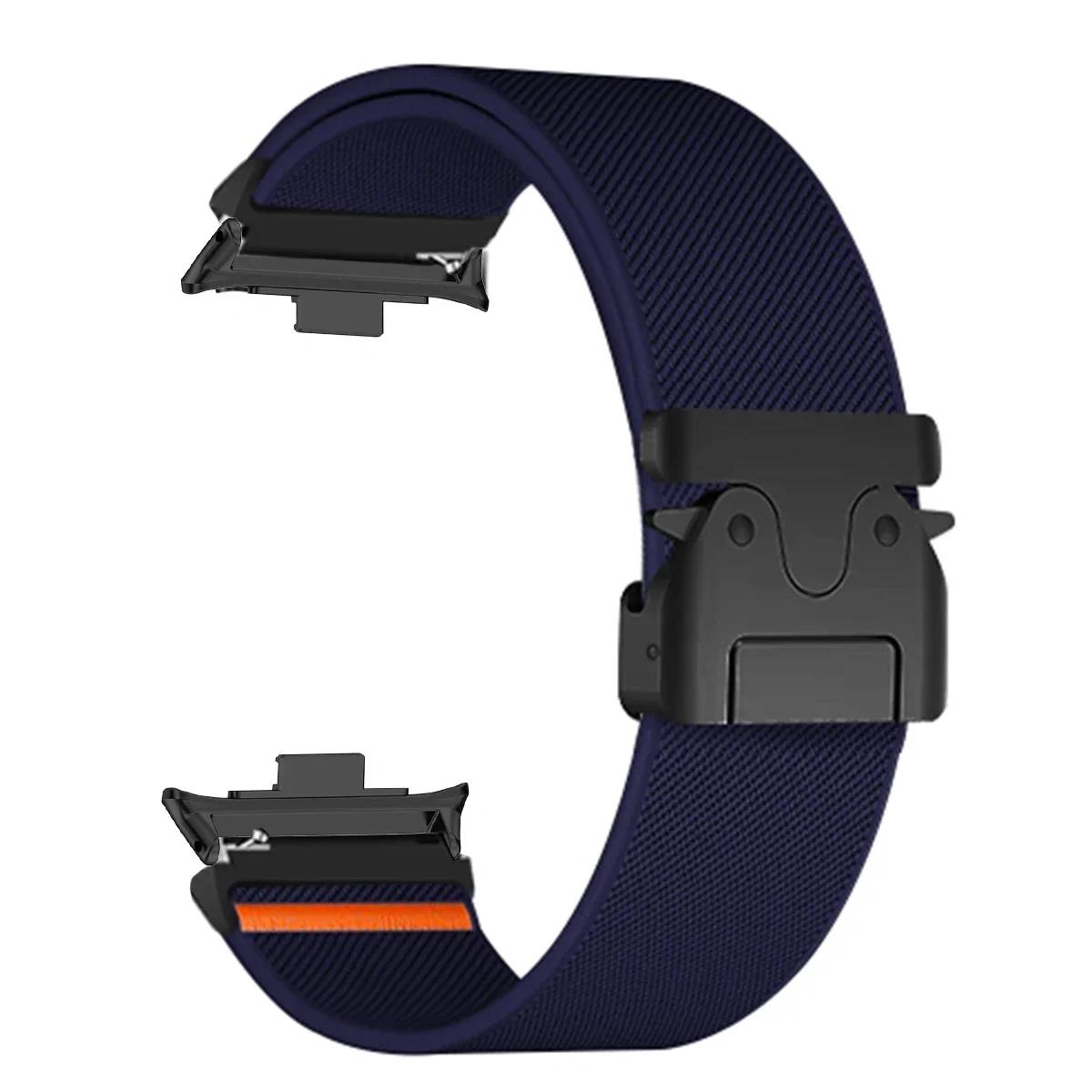 

Новий нейлоновий ремінець-петля для Redmi Watch 5 4 з металевою пряжкою для XIAOMI Mi Band 9Pro 8Pro, регульований спортивний браслет чорний/синій