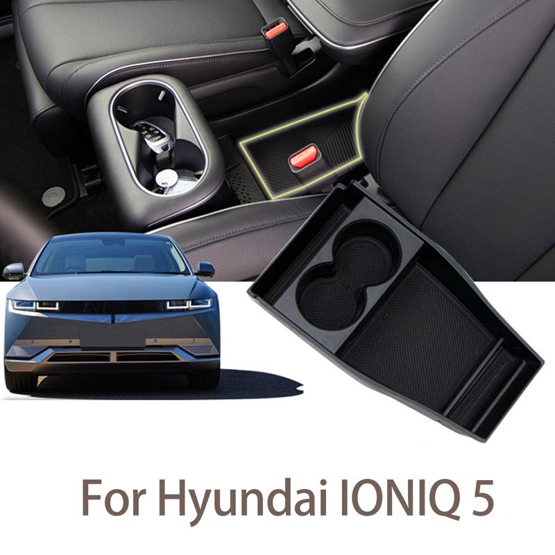 For Hyundai IONIQ 5 + Center Console Organizer Tray Door Side Box Storage Box Interior Parts Car Accessories