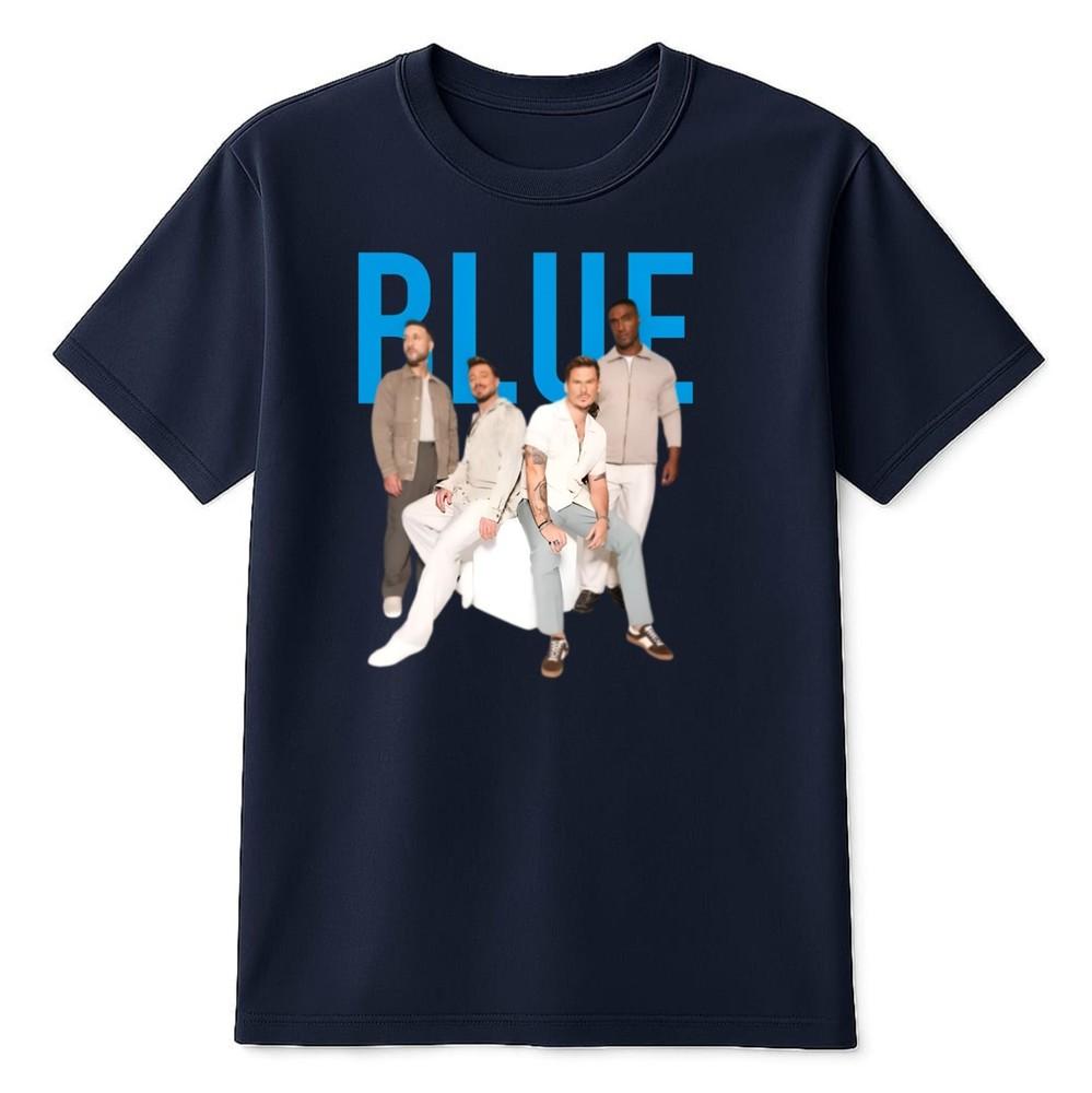 Blue 25th Anniversary Tour TShirt Retro Boy Band Concert Shirt Music 2026 Tour S