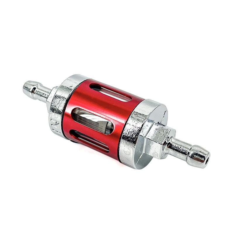 8Mm 0.31" Motorcycle Aluminum Alloy Fuel Filter Washable Visible Body Multi Color Options Fit For Motorcycle Atv Dirt Bike