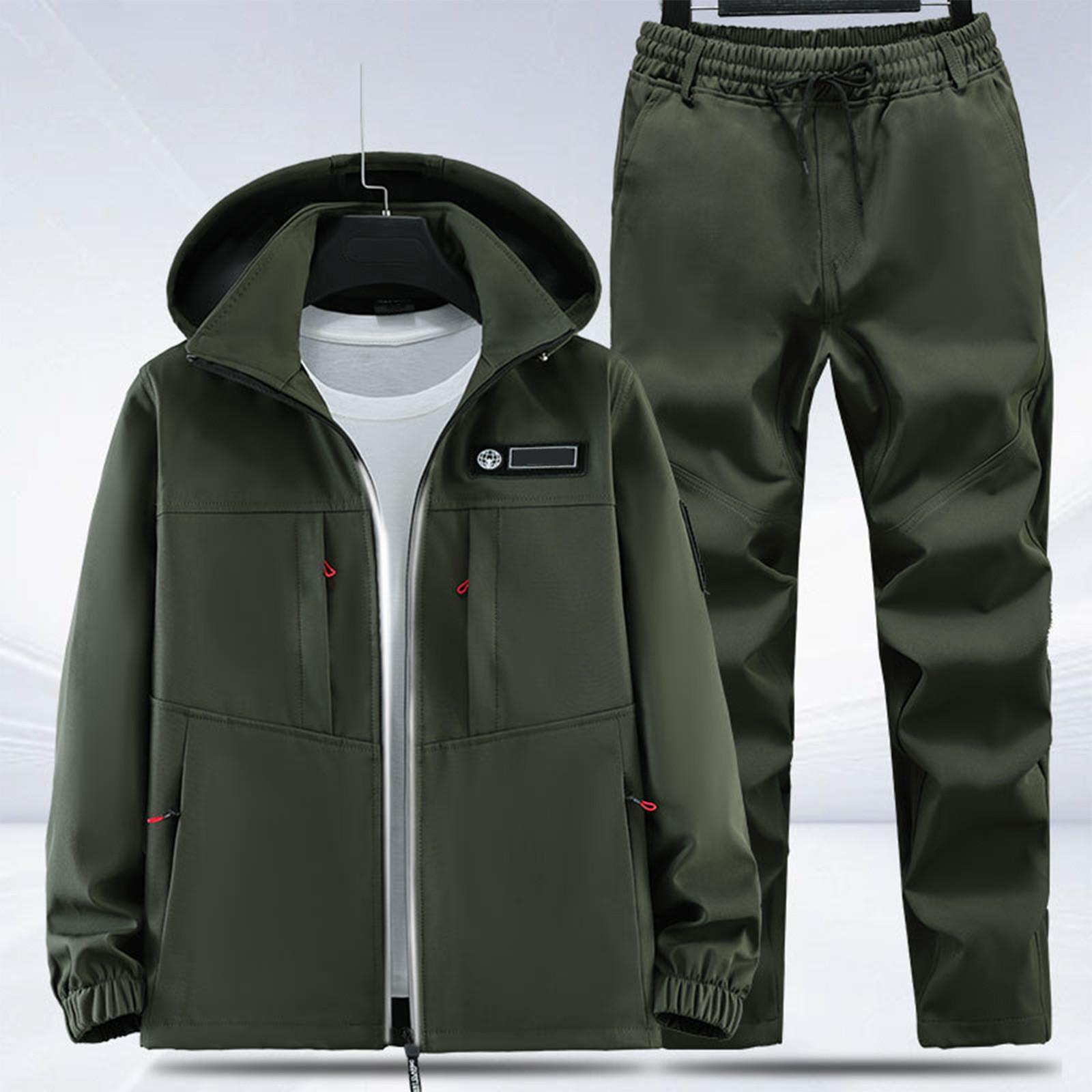 

Men s Outdoor Sports Suit Waterproof Jacket Men s Mountaineering Suit With Hood XL