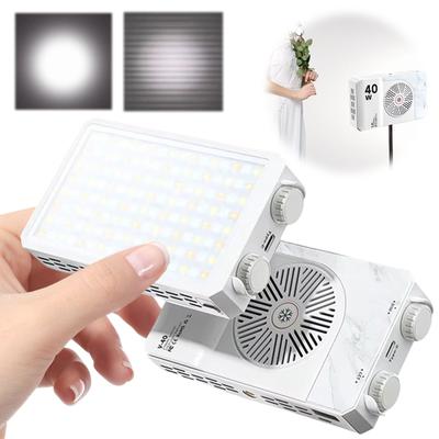 40W Tragbares Mini-LED-Fülllicht Zweifarbig Taschenformat Selfie-Licht Typ-C-Laden für Outdoor-Camping/Mobile Live-Streams