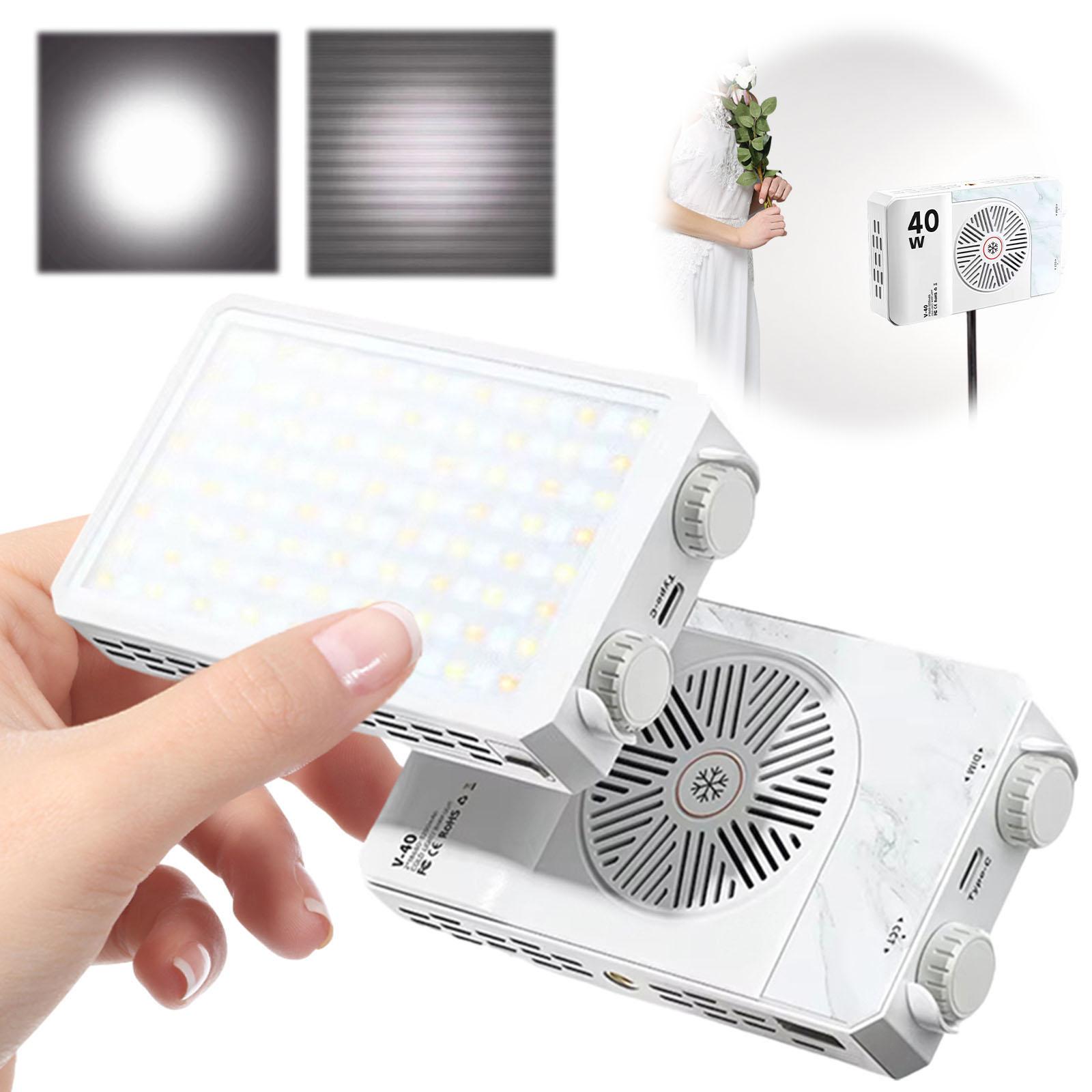 

40W Portable Mini LED Fill Light Dual-Color Pocket-Sized Selfie Light Type-C Charging for Outdoor Camping/Mobile Live Streaming China Mainland