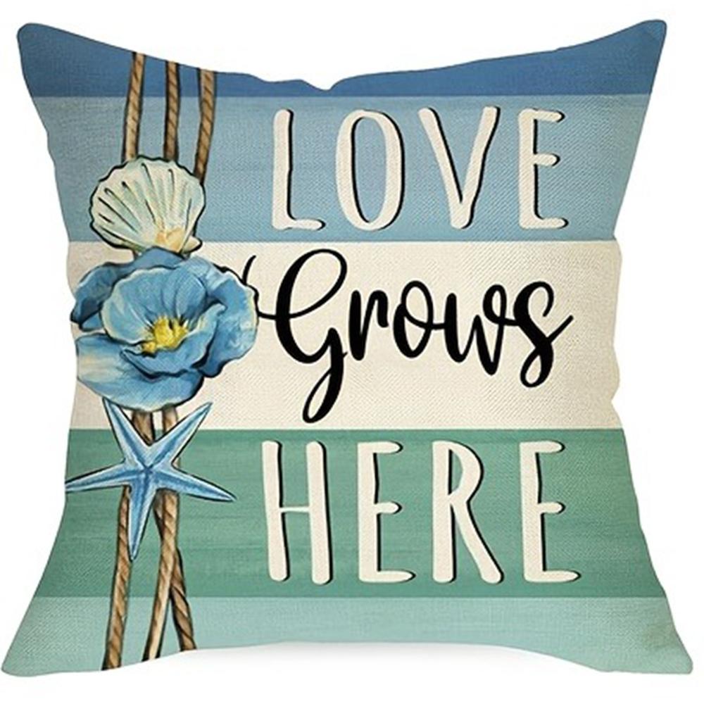 

Наволочки декоративные для дома с морскими элементамиПодушка на диван для гостиной, мягкая и удобная, украшение для спальни 16x16Inch