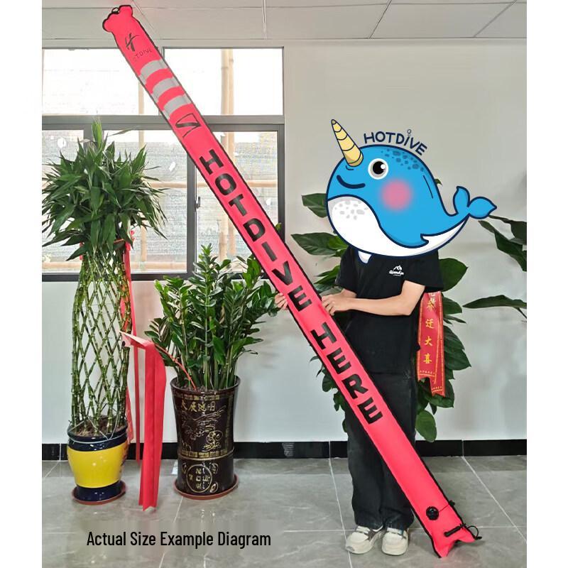 HOTDIVE 3M Reflektierende Nylon aufblasbare Tauch-SMB-Boje