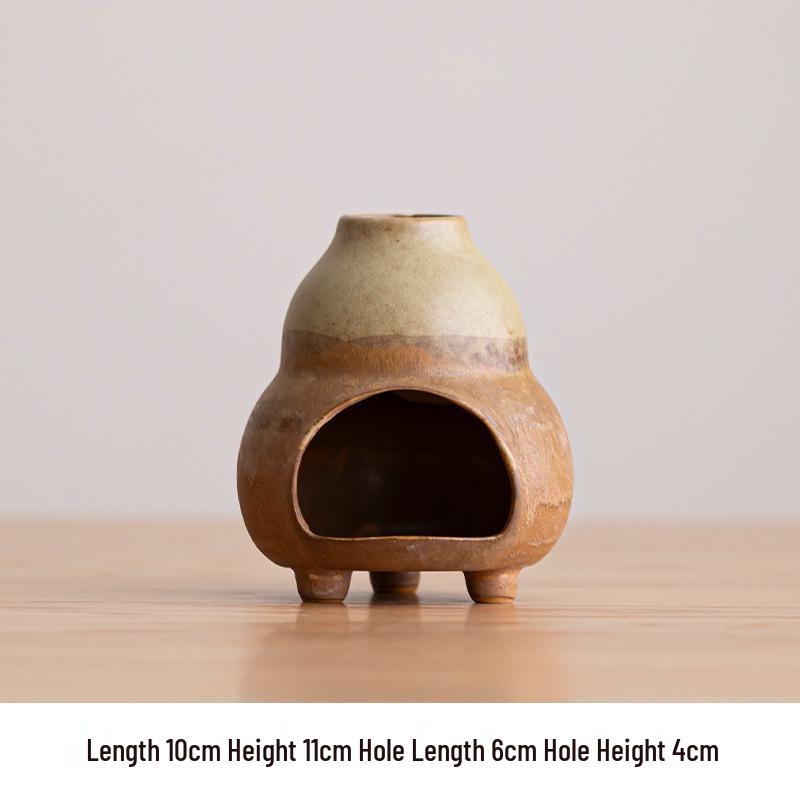 Peruvian Mini Fireplace Ceramic Incense Burner for Palo Santo & Sage