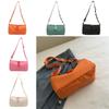 Boston Style Casual Canvas Pillow Bag With Chain Detail For Daily Use