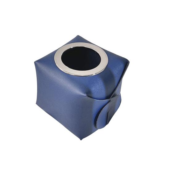 Roll Paper Storage Box Durable High Capacity Faux Leather Car Tissue Holder for Toilet