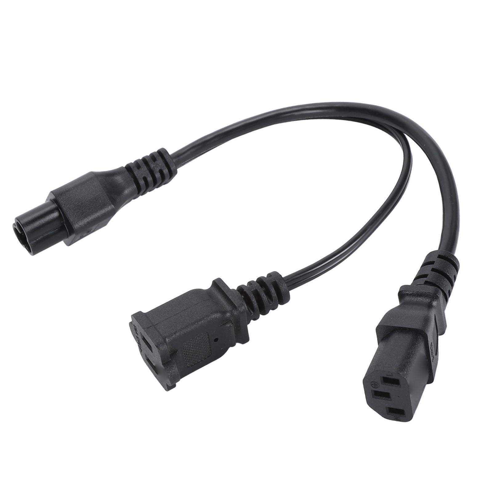 

Кабель питания 30 см Y-образной формы IEC320 C6 вилка на C13 и Nema 1-15R розетка кабель-адаптер