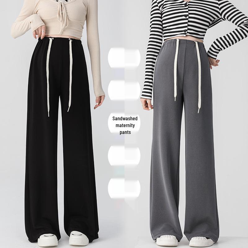 2024 Weitbeinige Umstandshose - Frühling & Herbst Übergröße Freizeitkleidung für frühe Schwangerschaft