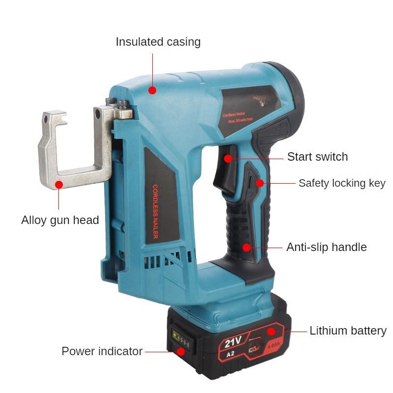 Dual Use Electric Keel Pliers Rechargeable Light Steel Ceiling Slot Bone Drilling Device Partition Wall Aluminum Drilling Tool