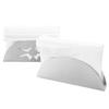 Porta-lenços semicircular com padrão oco, resistente, aço inoxidável, mesa de jantar, papel toalha, guardanapo, clipe, dispensador, organizador, artigos para casa