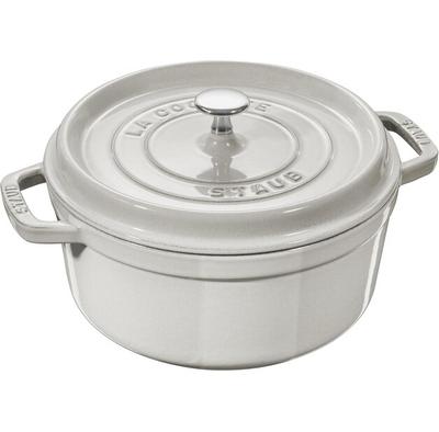 Cocotte Zwilling Staub, Round, 24 Cm, White Truffle, 3.8 L (40501-412-0)
