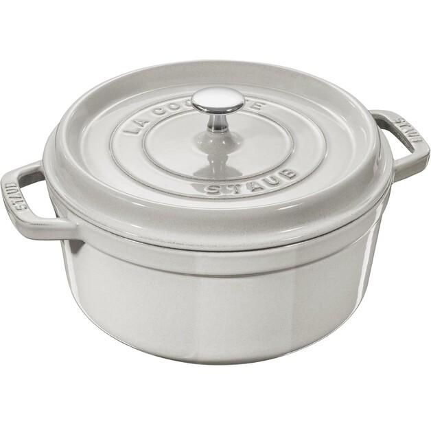 

Кокотница Zwilling Staub, круглая, 24 см, белый трюфель, 3.8 л (40501-412-0)