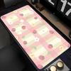 Sweet Strawberry Plaid Large Extended Gaming Mouse Pad Non Slip Desk Mat Fruit Keyboard Mousepad For Laptop Desktop Office Setup