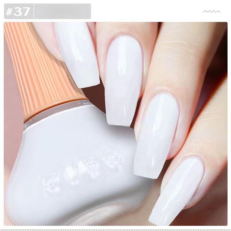 

Nail Art Популярный молочно-белый лак для ногтей Быстросохнущий долговечный лак Матовый перламутровый лазерный блестящий лак для ногтей Сделать 37