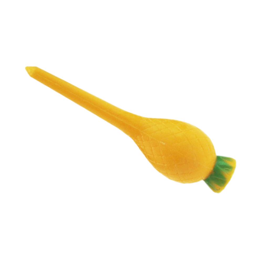 1pc golf professional tees 70mm/2.76inch Yellow/Green Tool Nail for Accessories - Fruit