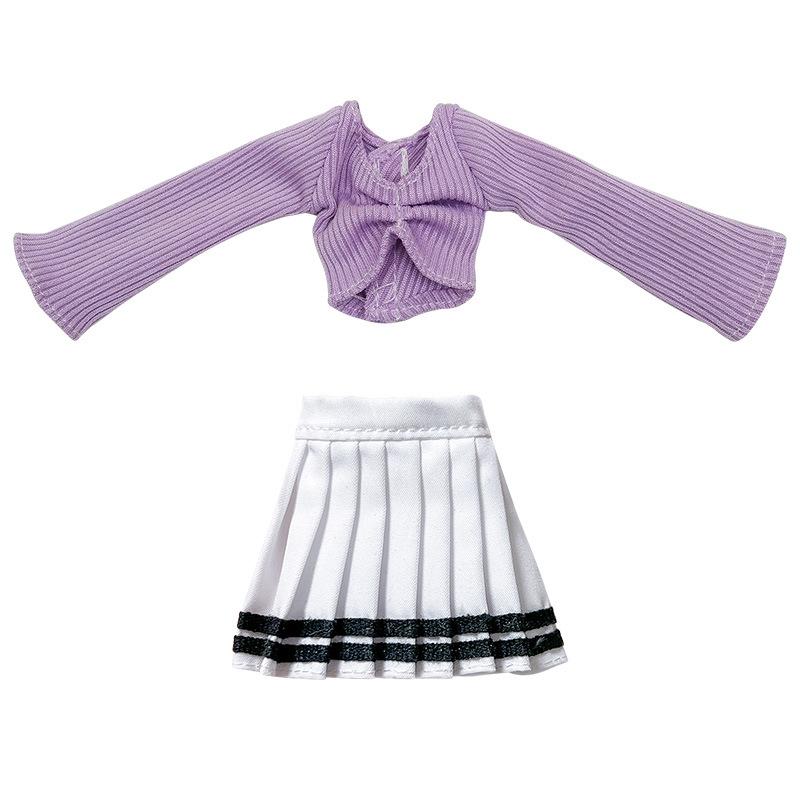 30Cm Lady Doll'S Pleated Skirt Clothes Suit For 1/6 Doll Accessories Dress Up Toys For Children
