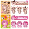 6 Pictures/package of Small Animals with Ever-changing Facial Features Puzzles and Face-changing Stickers Can Be Repeatedly Moved To Stickers