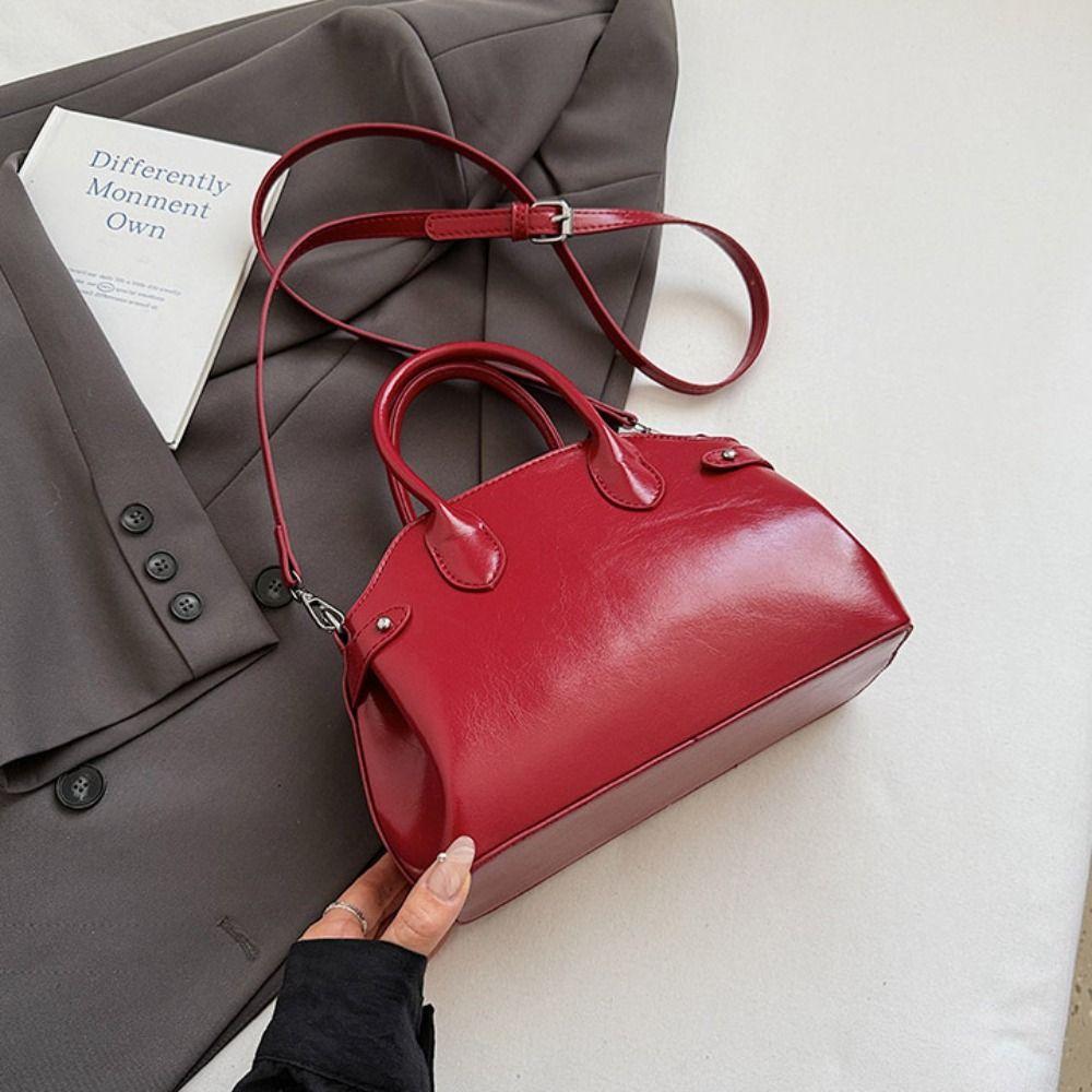 Shoulder Bag Suede Boston Shoulder Bag Handbag Solid Color Tote Bag Slouchy Hobo Bags Holiday