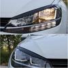 Headlights Eyebrow Eyelids Stickers Trim Cover  Accessories Body Kit For VW GOLF 7 7.5 VII MK7 MK7.5 GTI R GTE GTD 2013-2020
