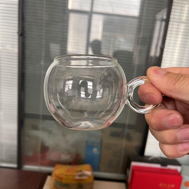 New Borosilicate Glass Colored Coffee Cup Can Be Heated In Microwave Oven