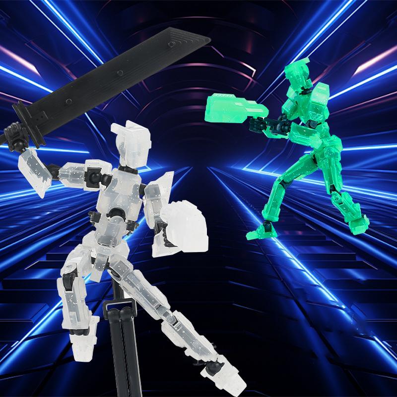 Third Generation Wing Joint Movable Dolls Transformable Robots 3D Printed Assembly Doll Toys Children's Educational Toys Gifts