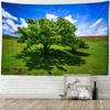 Straßenrand Riesenbaum Wandteppich Wandbehang Boho Ästhetisches Zimmer Natur Landschaft Hippie Kunst Home Decor