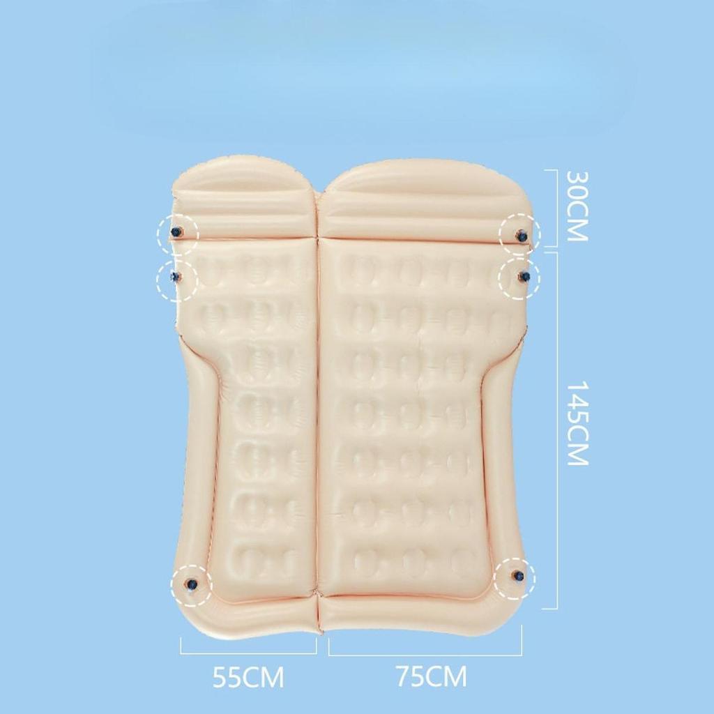 Inflatable Car Air Mattress Accessory Waterproof with Pump Bed Back Seat for Automotive