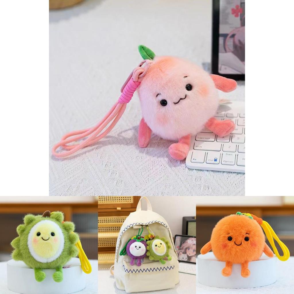 Fruit Plush Toy Mango Dragon Fruit With Soft Short Fleece For Kid Gift Collection