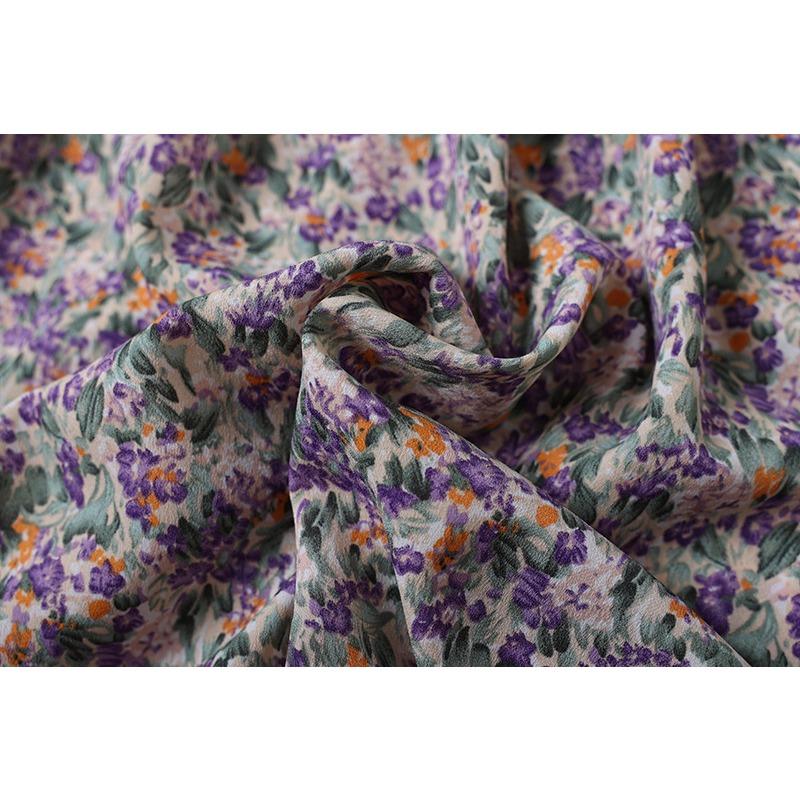 GMXIA Women's Fashion Spring Autumn Floral Print Short Long Sleeve Square Collar High Waist Casual Dresses