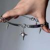 Metal Love Starlight Necklace New Gothic Punk Style Metal Necklace Romantic Starlight Pendant Fashionable Personality Jewelry
