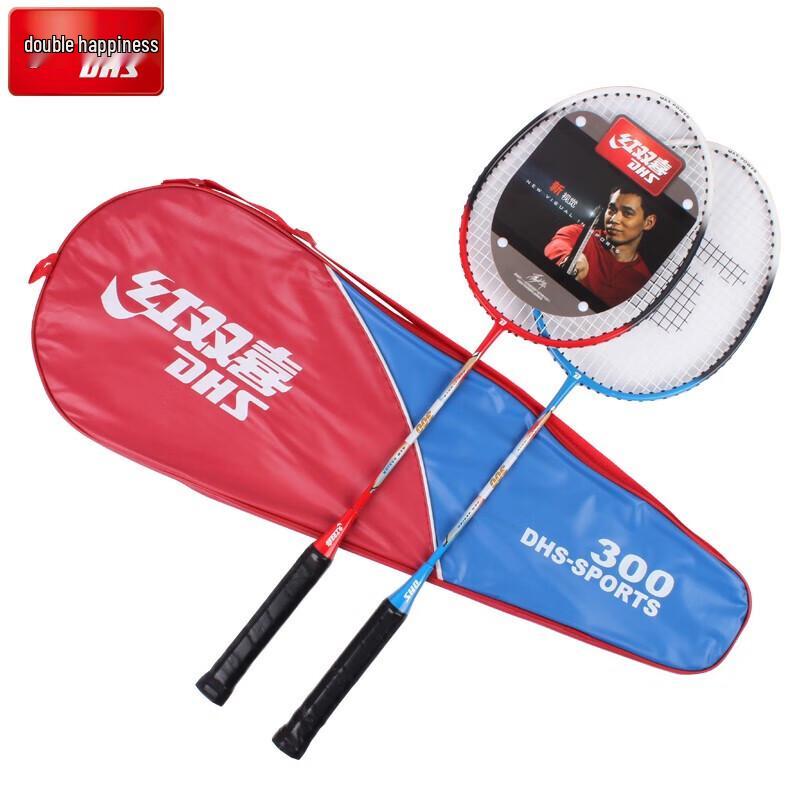 

DHS Iron Alloy Badminton Racket Set