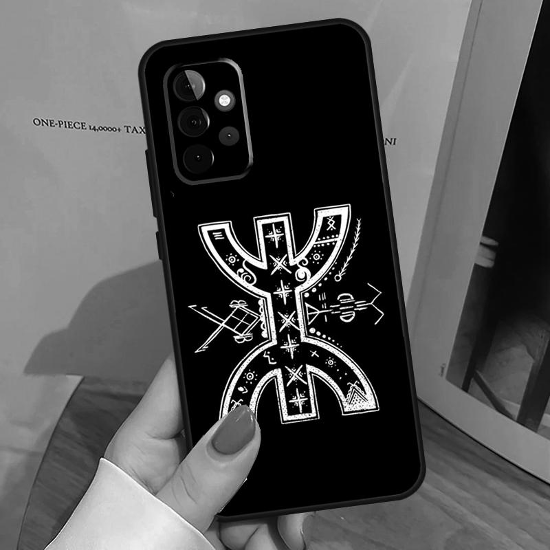 Amazigh Symbol Berber Academy Funda For Samsung Galaxy A15 A25 A35 A55 A52 A32 A12 A14 A34 A54 A51 A71 A53 A13 A33 Case