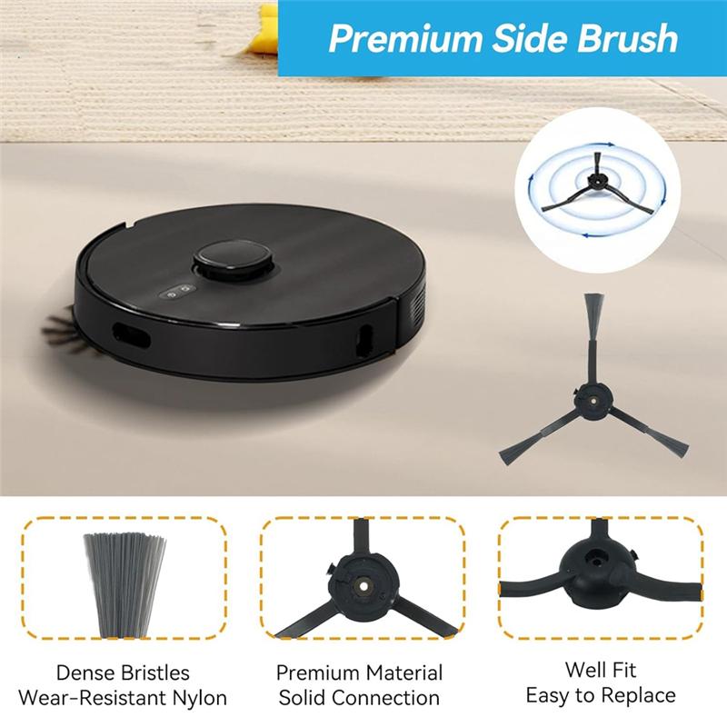 

ABMH-Replacement Accessories For Airrobo T20+ Robot Vacuum Cleaner Parts Main Side Brushes HEPA Filters Dust Bags Mop Pads