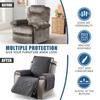 1pcs Waterproof Recliner Cover with Pockets Non-Slip Washable Sofa Protector for Furniture Universal Fit Durable Couch Slipcover