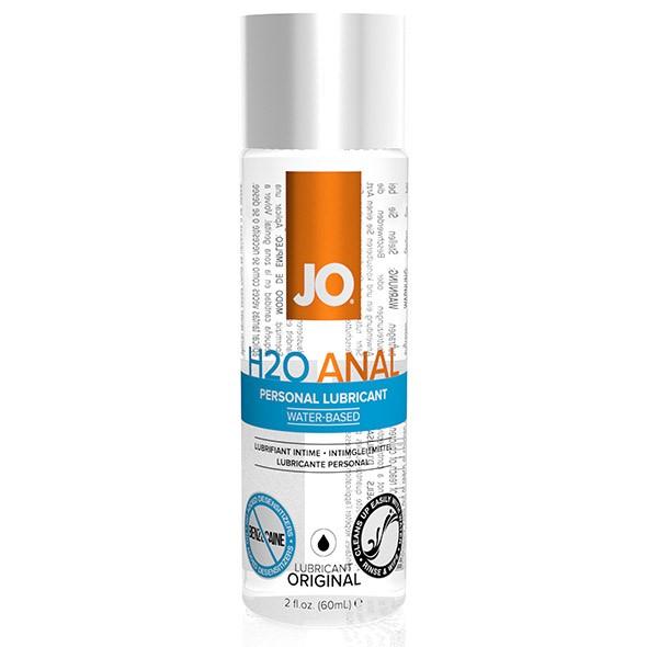 JO H2O Premium Water-Based Anal Lubricant 60ml - Superior Gel for Optimal Comfort & Sensitivity