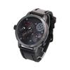 Men's Round, Large-size Black Wrist Watch