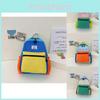 Sac à dos d'école pour maternelle élégant et coloré, léger, mignon, en toile, pour enfants